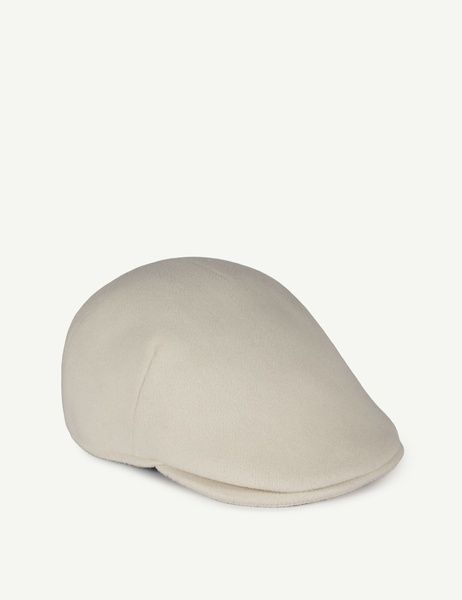 Кепі вовняне FLAT CAP-С айворі АКСЕСУАРНЯ ORNAMENT