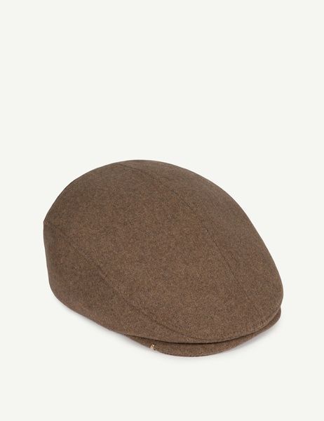Кепі вовняне FLAT CAP-B XX світло-коричневий АКСЕСУАРНЯ ORNAMENT