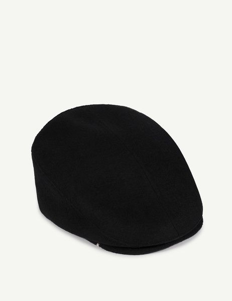Кепі вовняне FLAT CAP-B XX чорний АКСЕСУАРНЯ ORNAMENT
