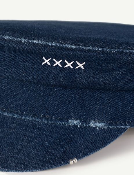 Кепка-картуз джинсова BAKERBOY CAP SF DENIM XX темно-синій (зі срібною фурнітурою) АКСЕСУАРНЯ ORNAMENT