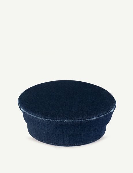 Кепка-картуз джинсова BAKERBOY CAP SF DENIM XX темно-синій (зі срібною фурнітурою) АКСЕСУАРНЯ ORNAMENT