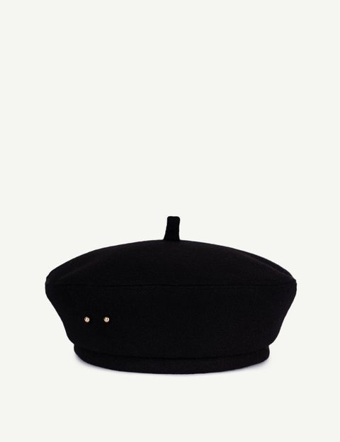 Берет жіночий вовняний BERET CASH чорний АКСЕСУАРНЯ ORNAMENT