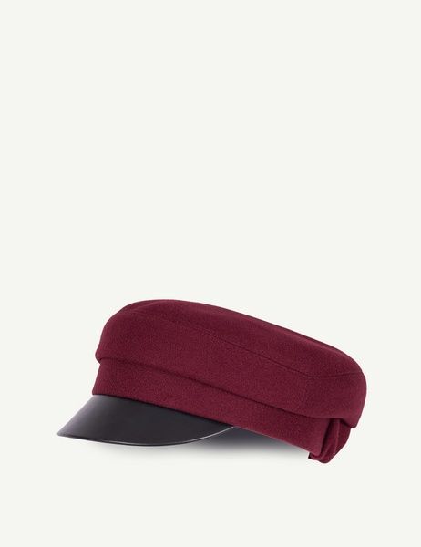Картуз жіночий вовняний BAKERBOY CAP F марсаловий АКСЕСУАРНЯ ORNAMENT