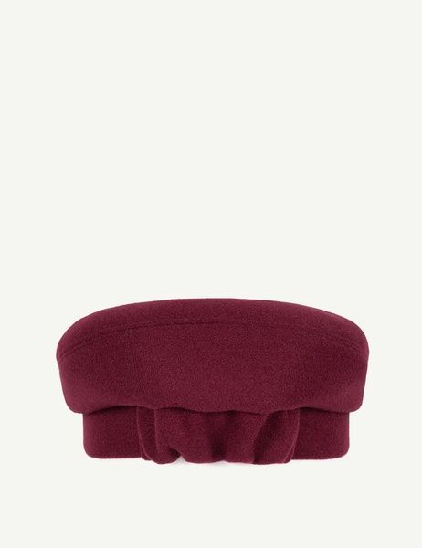 Картуз жіночий вовняний BAKERBOY CAP F марсаловий АКСЕСУАРНЯ ORNAMENT