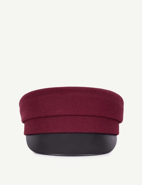 Картуз жіночий вовняний BAKERBOY CAP F марсаловий АКСЕСУАРНЯ ORNAMENT