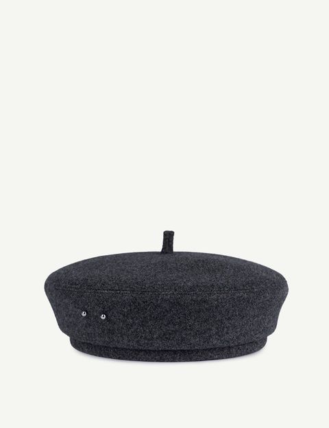 Берет жіночий вовняний BERET CASH темно-сірий АКСЕСУАРНЯ ORNAMENT