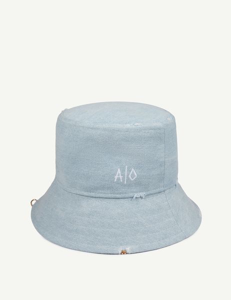 Панама джинсова PANAMA SBS DENIM AO блакитний (з золотим декором) АКСЕСУАРНЯ ORNAMENT