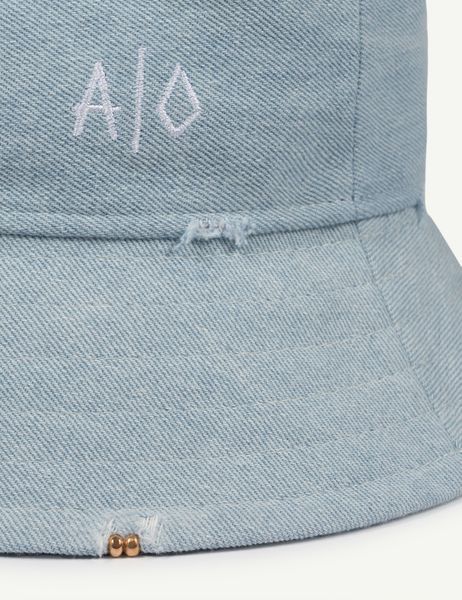 Панама джинсова PANAMA SBS DENIM AO блакитний (з золотим декором) АКСЕСУАРНЯ ORNAMENT