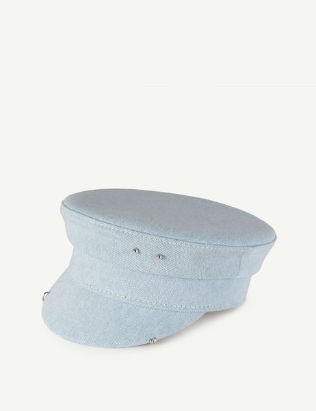 Кепка-картуз джинсова BAKERBOY CAP SF DENIM P блакитний (зі срібною фурнітурою) АКСЕСУАРНЯ ORNAMENT