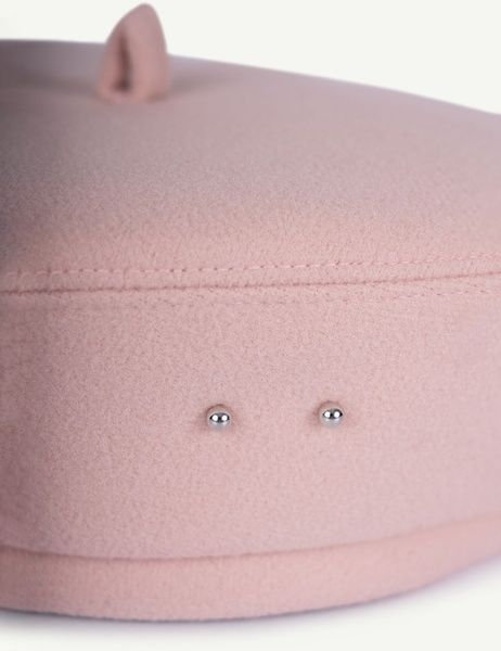 Берет жіночий вовняний BERET CASH рожевий АКСЕСУАРНЯ ORNAMENT