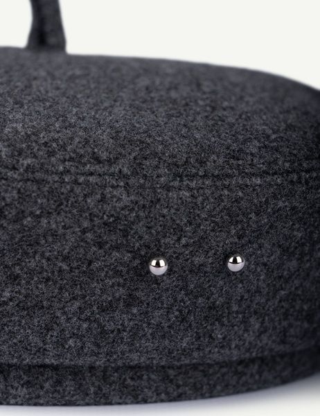 Берет жіночий вовняний BERET CASH темно-сірий АКСЕСУАРНЯ ORNAMENT