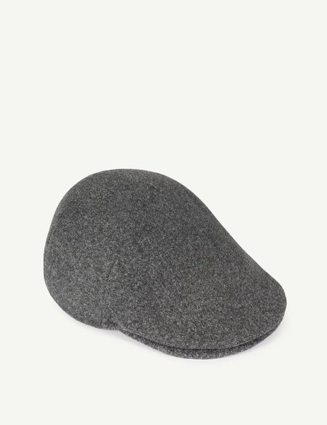 Кепі вовняне FLAT CAP-С темно-сірий АКСЕСУАРНЯ ORNAMENT
