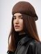 Кепі вовняне FLAT CAP-С темно-шоколадний АКСЕСУАРНЯ ORNAMENT, фото 4